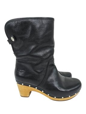 UGG Lynnea II Boots Studded Leather Black 7